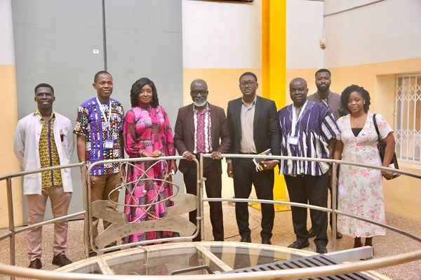 Ambassador H.E. Matilda Aku Alomatu Osei-Agyeman with Nuclear energy team at GAEC